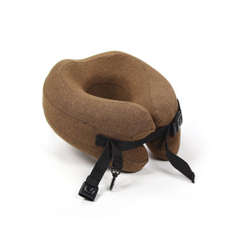 Memory foam travel pillow for neck support