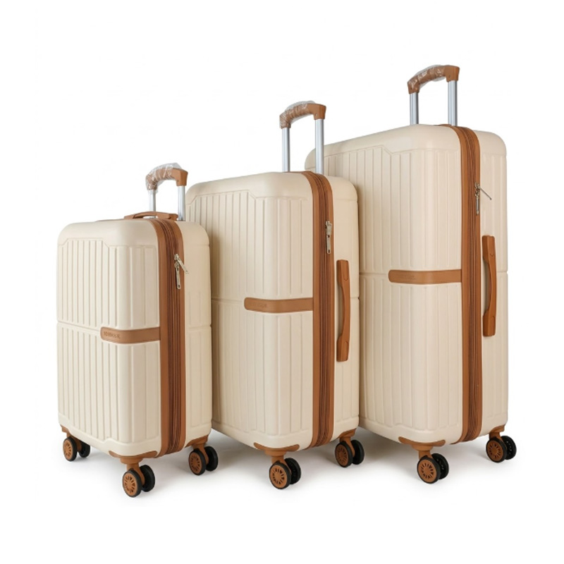 Expandable zipper travel luggage trio